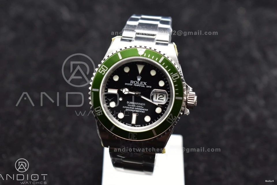 ARF1:1 Steel LV 904L Edition Submariner Green Bracelet SH3135 16610 V2 Best on SS 1110